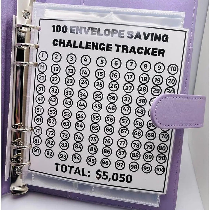 100 Envelope Savings Challenge Binder - ShopMoneywithHoney