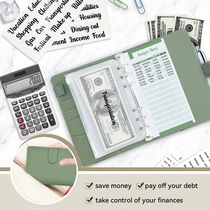 A6 Budget Binder with Cash Envelopes - ShopMoneywithHoney