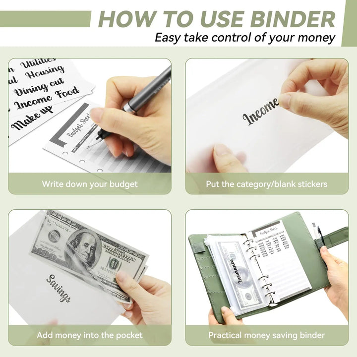 A6 Budget Binder with Cash Envelopes - ShopMoneywithHoney