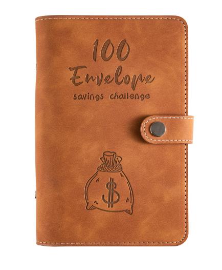 A6 loose - leaf 100 - day challenge saving money budget plan loose - leaf notebook handbook - ShopMoneywithHoney