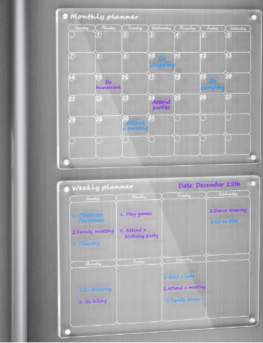 Acrylic Magnetic Calendar - ShopMoneywithHoney